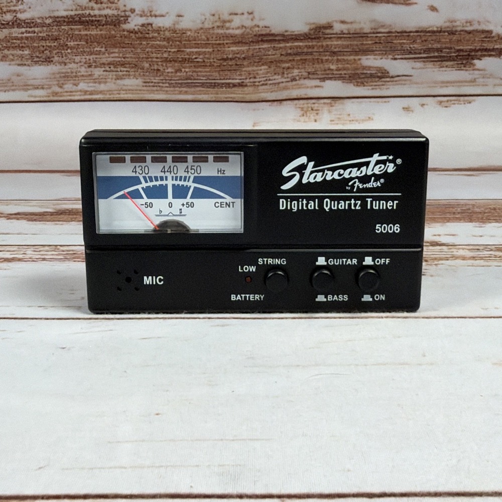Fender Starcaster Digital Quartz Tuner Model 5006 Acoustic Electric Guitar